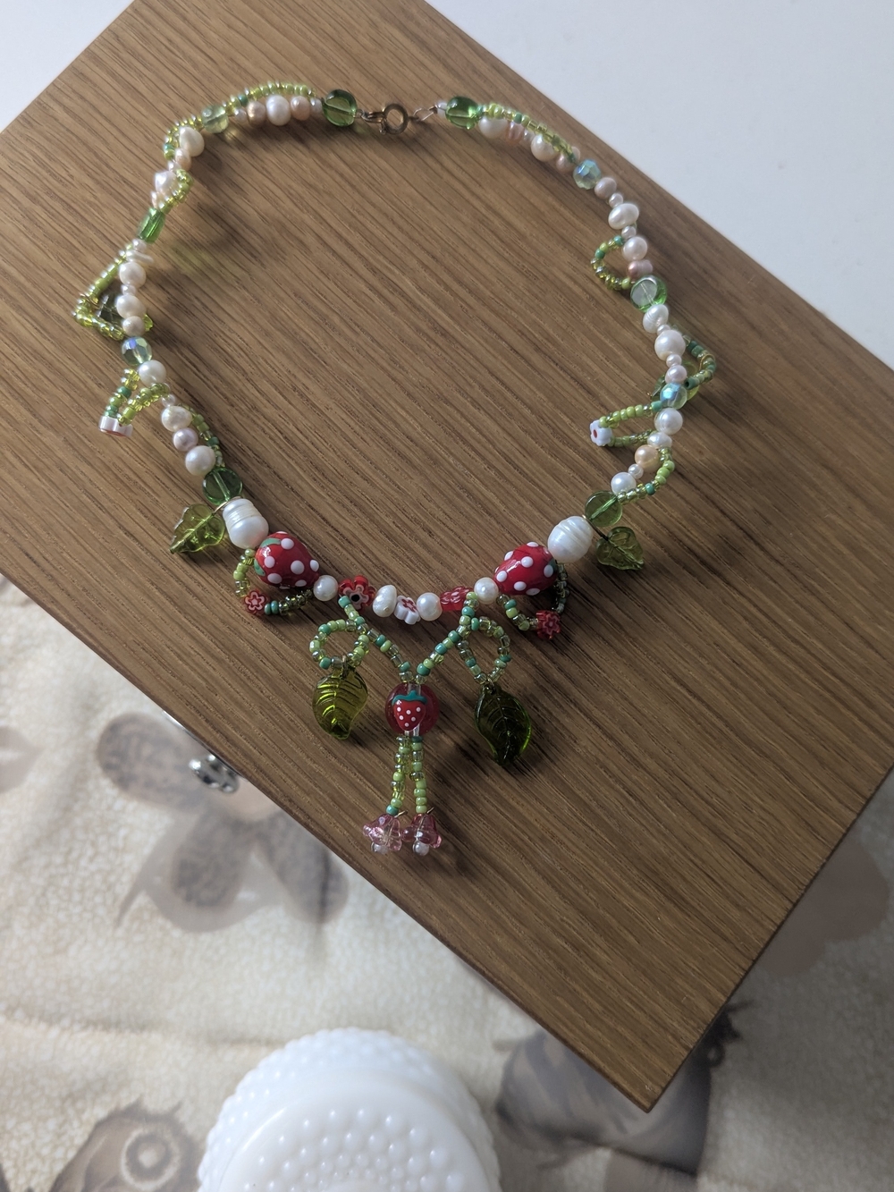 Handmade Strawberry Necklace